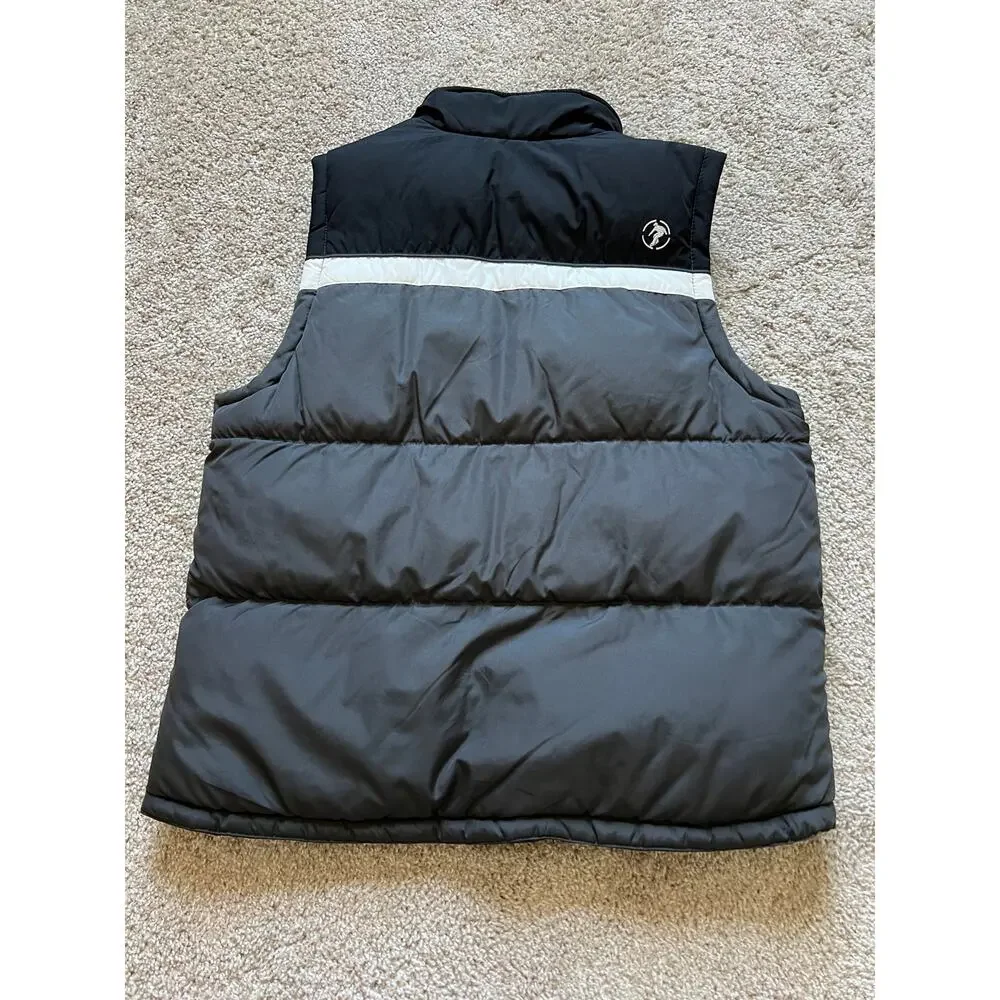 ZeroXposur Y2K Puffer Vest XL Kids 18/20 Black Gray Snowboard Skiing Winter